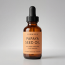 Lumaura papaya seed oil in an amber dropper bottle